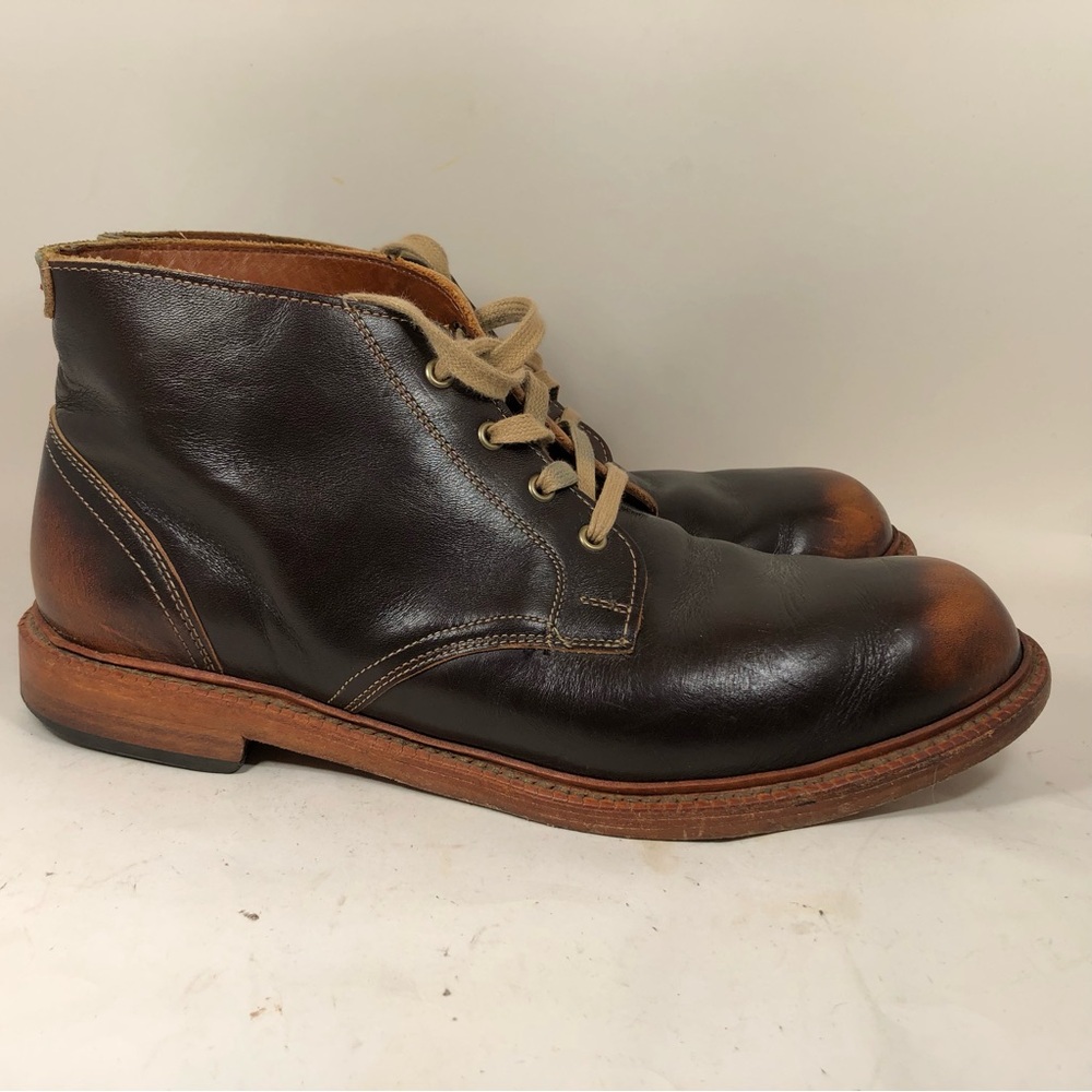 ALLEN EDMONDS ODENWALD BROWN LEATHER CHUKKA BOOTS Size 11.5 D